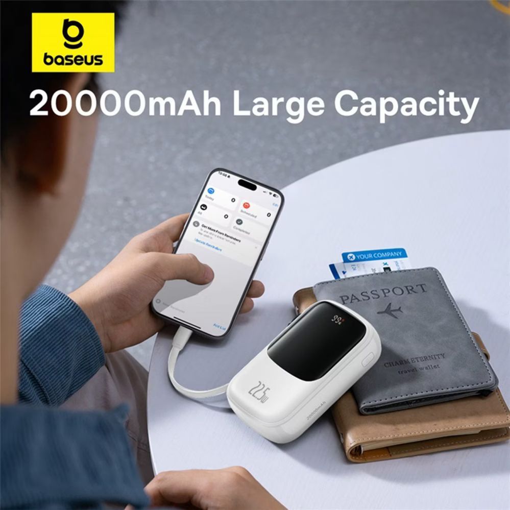 Baseus Qpow Pro+ 20000mAh – Puissance & Rapidité de Charge