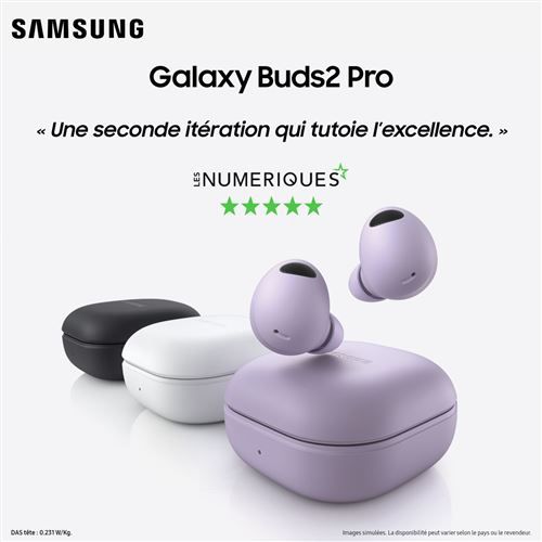 Galaxy Buds2 Pro – Son Immersif, Design Élégant